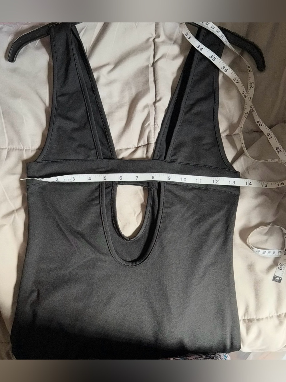 NWT COMMENSE Solid Cutout Cami Maxi Dress Black Size S - Picture 12 of 12